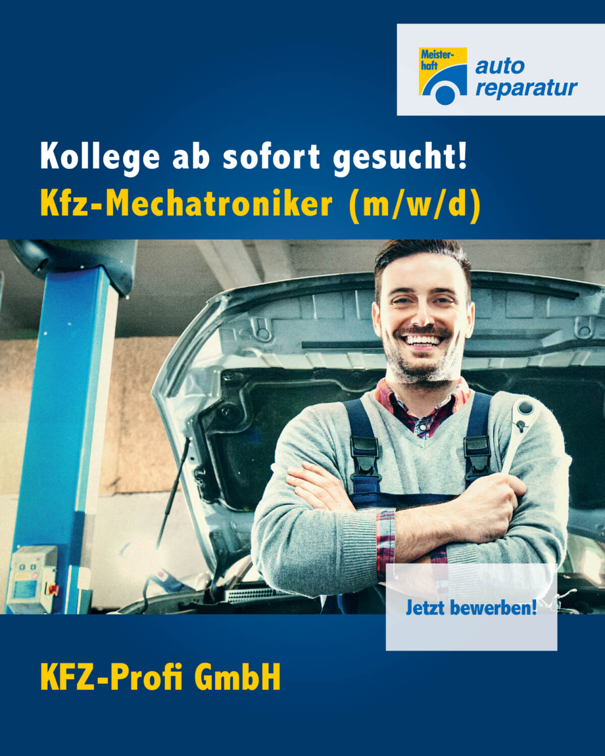 Stellenanzeige von KFZ-Profi GmbH in Erbach Bild: Stellenanzeige von KFZ-Profi GmbH in Erbach